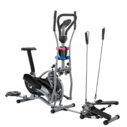 Bicicleta Elíptica Multifuncional Con Volante En Hierro
