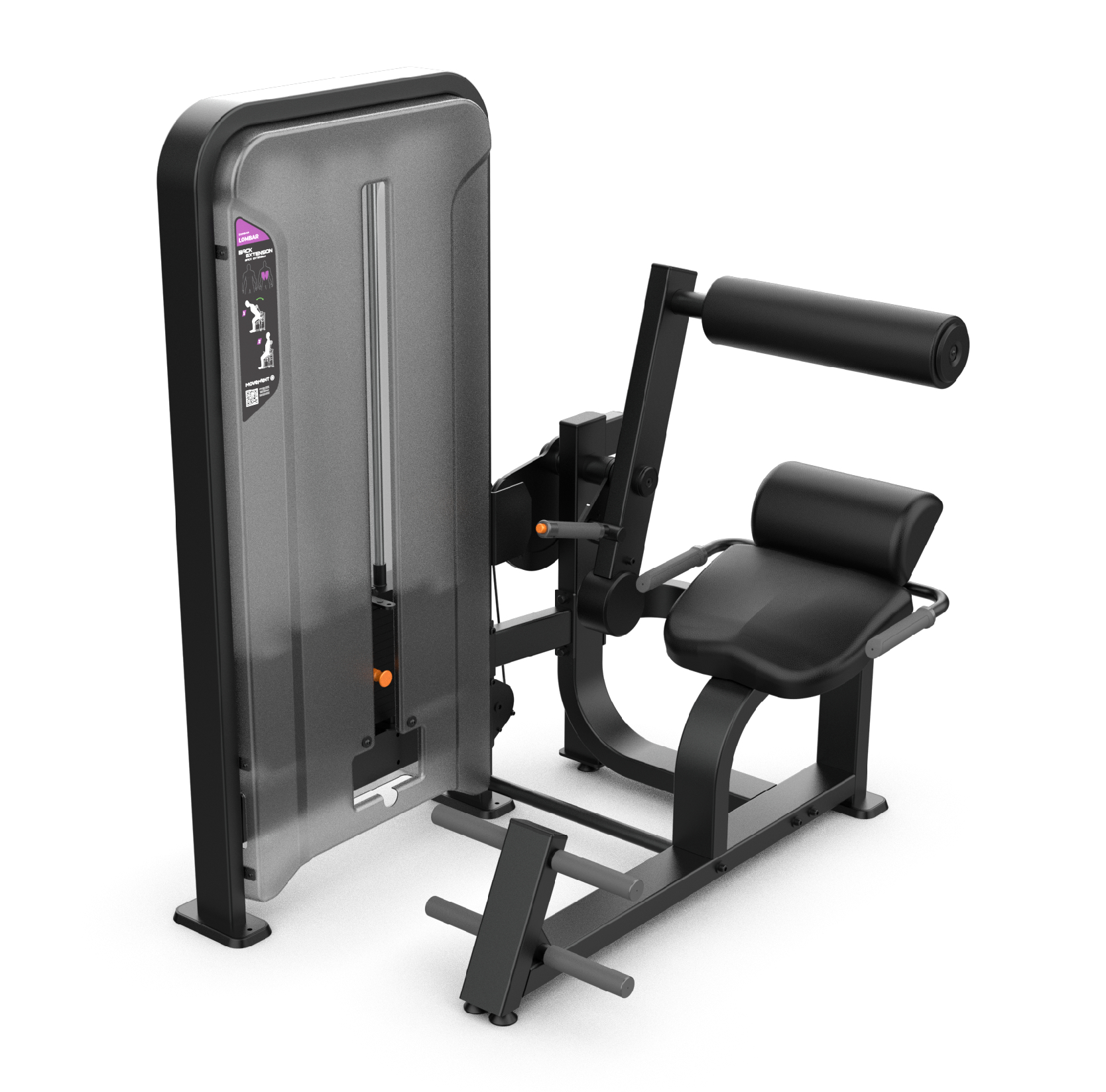 LOMBAR-NEW-IDEA.6 Maquina Back Extension New Idea - Imagen 1