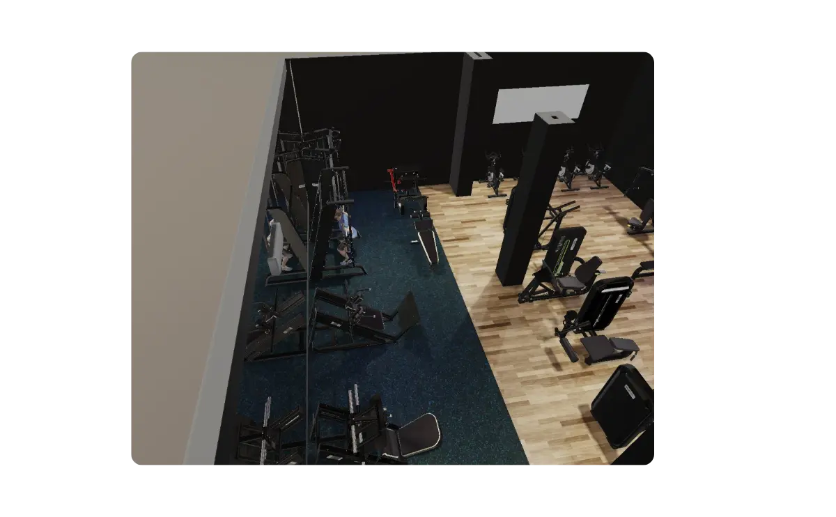 render 3d gym colombia